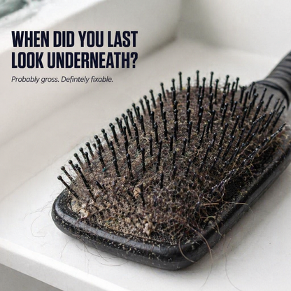 BrushVibe™ — Rake Out Tangled Hair And Scrub The Grime From Every Brush