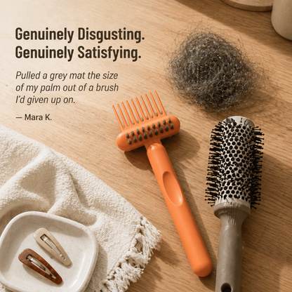 BrushVibe™ — Rake Out Tangled Hair And Scrub The Grime From Every Brush
