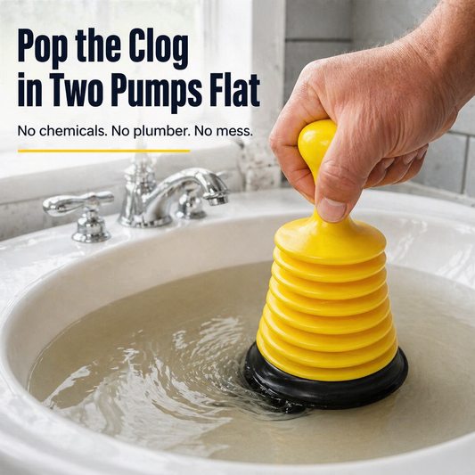 DrainMight™ — Pop Stubborn Sink Clogs in Seconds Without the Mess
