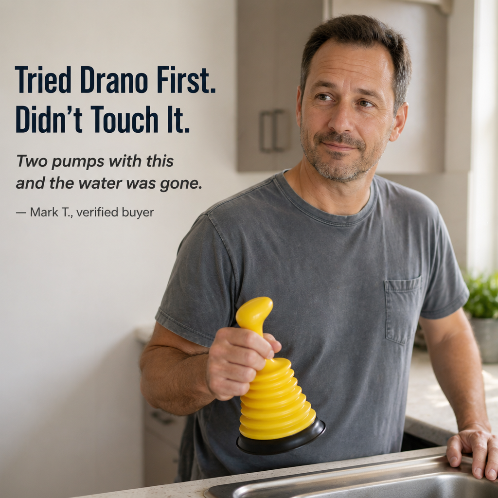 DrainMight™ — Pop Stubborn Sink Clogs in Seconds Without the Mess