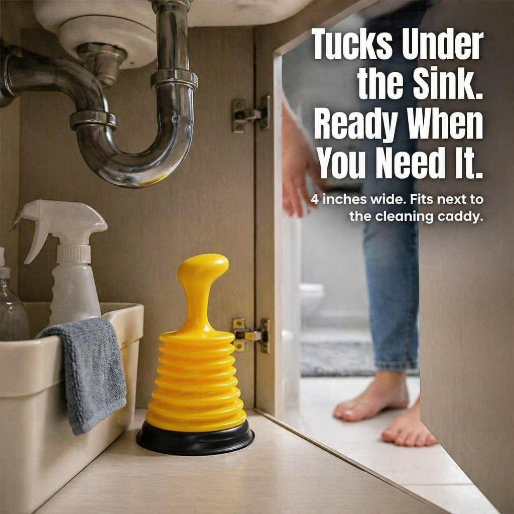 DrainMight™ — Pop Stubborn Sink Clogs in Seconds Without the Mess