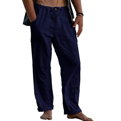 Men’s Cotton Linen Trousers | Relaxed Fit Summer Wear