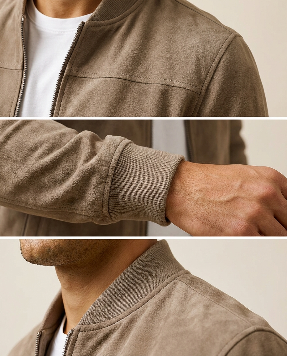 Eldon – Premium Suede Bomber Jacket