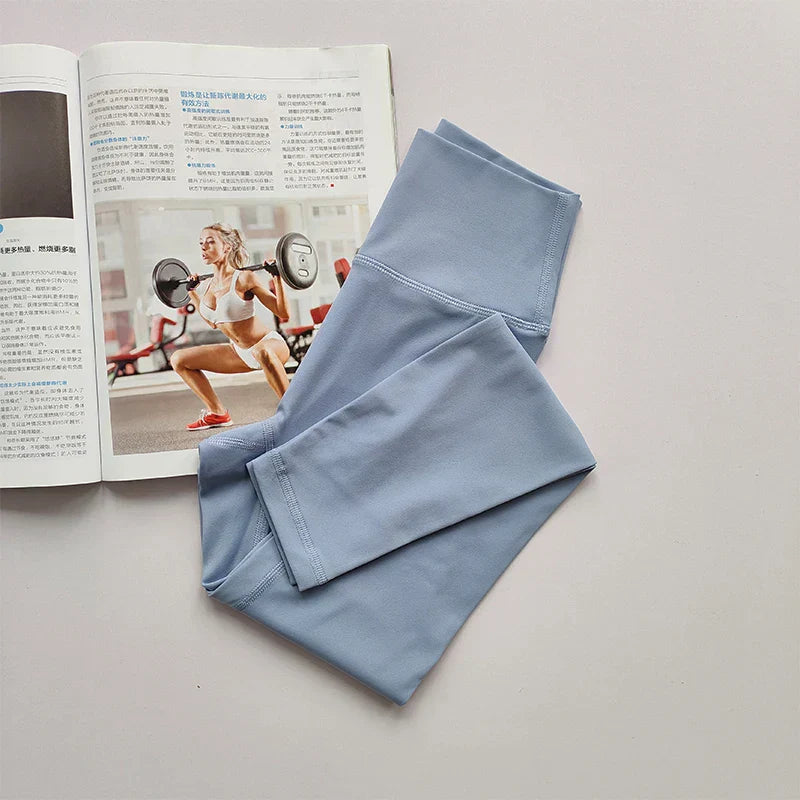 High Waist Hip Lift Yoga Legging - Aria-Blue-S-State of Style