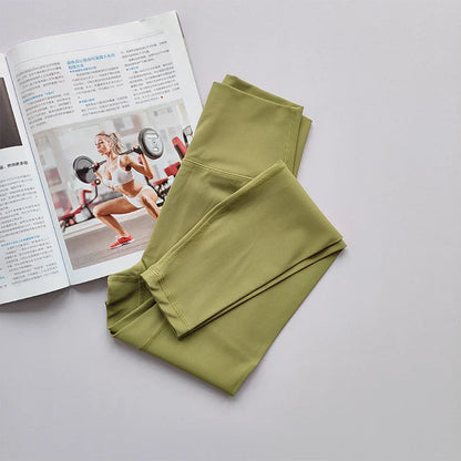 High Waist Hip Lift Yoga Legging - Aria-Green-S-State of Style