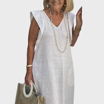 Hilal | Damen Leichtes Maxikleid Sommer
