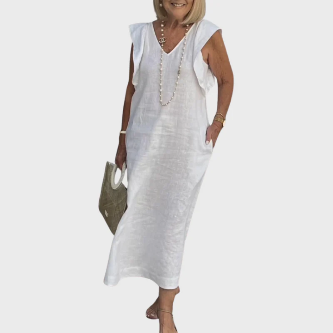 Hilal | Damen Leichtes Maxikleid Sommer
