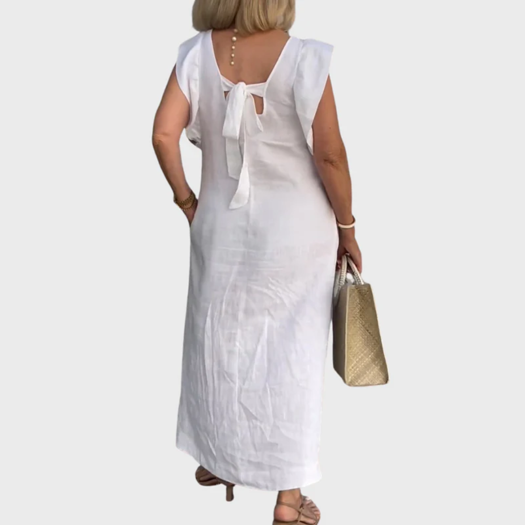 Hilal | Damen Leichtes Maxikleid Sommer