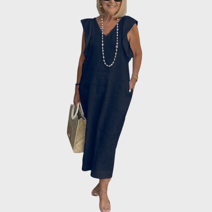 Hilal | Damen Leichtes Maxikleid Sommer