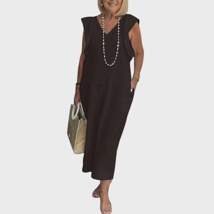 Hilal | Damen Leichtes Maxikleid Sommer