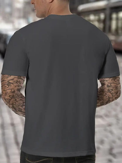 Men’s High Neck T Shirt Soft Comfortable Long Sleeve Minimalist Casual Everyday Layering Top
