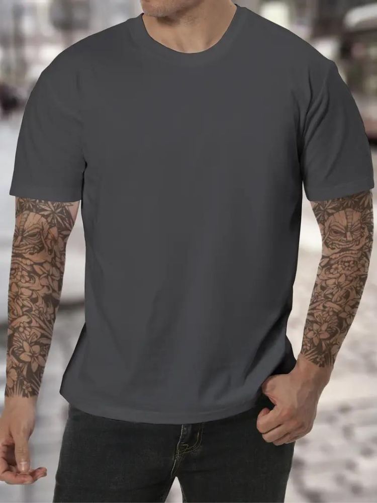 Men’s High Neck T Shirt Soft Comfortable Long Sleeve Minimalist Casual Everyday Layering Top