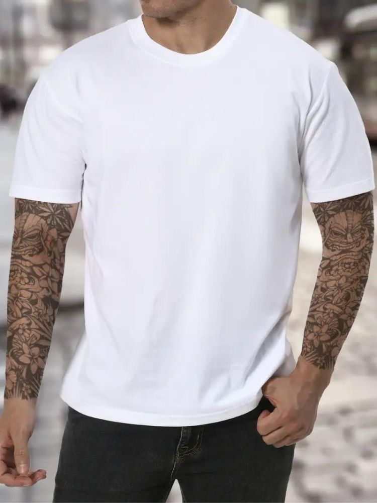 Men’s High Neck T Shirt Soft Comfortable Long Sleeve Minimalist Casual Everyday Layering Top