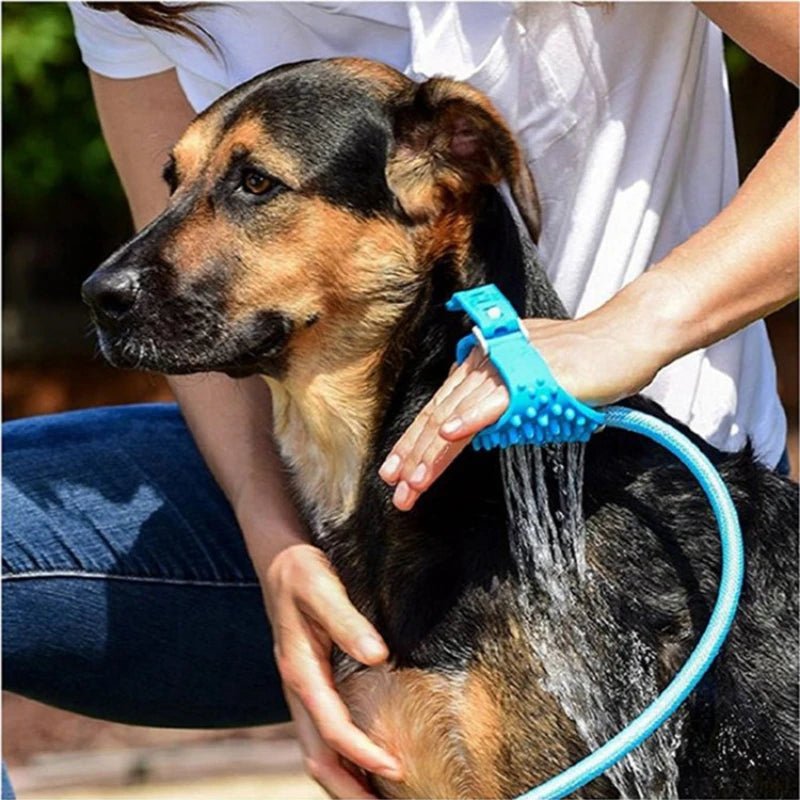 Honden Douche met Schuimfunctie – Verstelbare Waterdruk en Massage kunststof - Hebbr