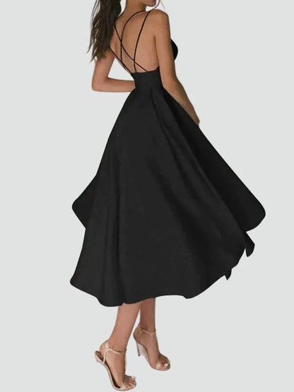 Paris – Flared Midi Cocktail Dress Sweetheart Neckline