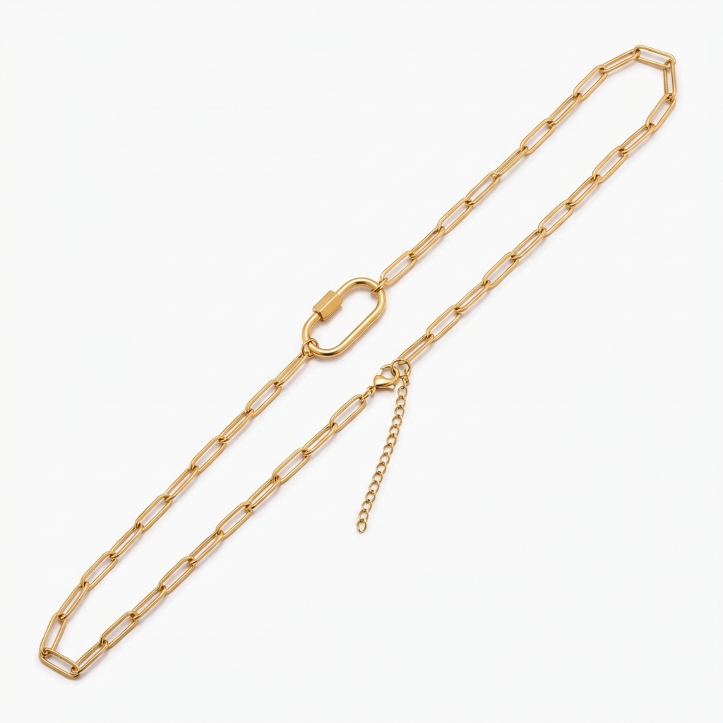 Naszyjnik Paperclip z zapięciem na zawieszki