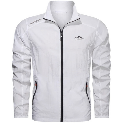Vind- og vandtæt sommerjakke til herrer med lynlås – Stormer
