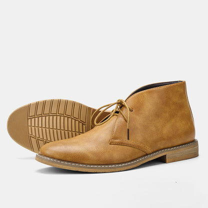 Khaki Herren Lederstiefel