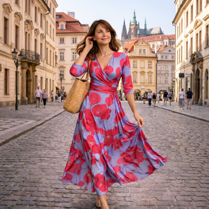 Iveta | Šaty Signature s Květinovým Vzorem