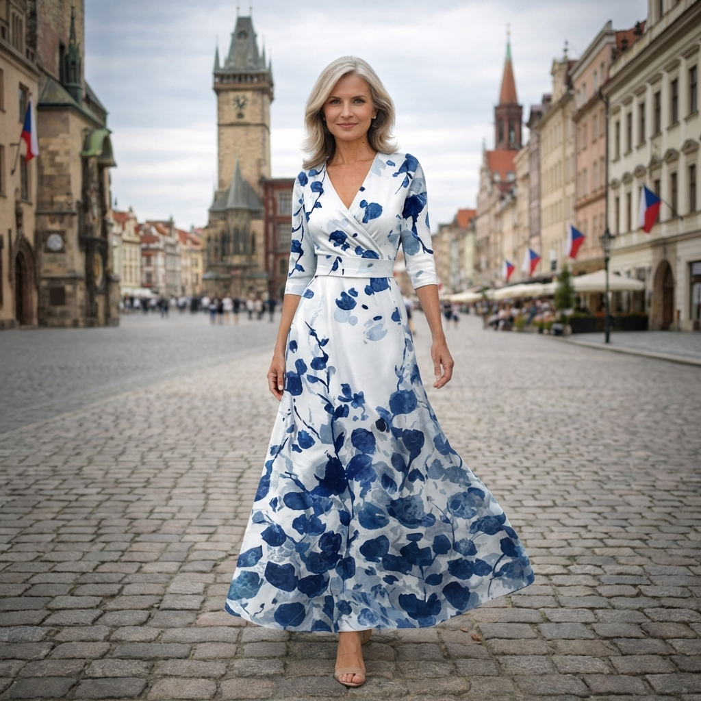 Iveta | Šaty Signature s Květinovým Vzorem