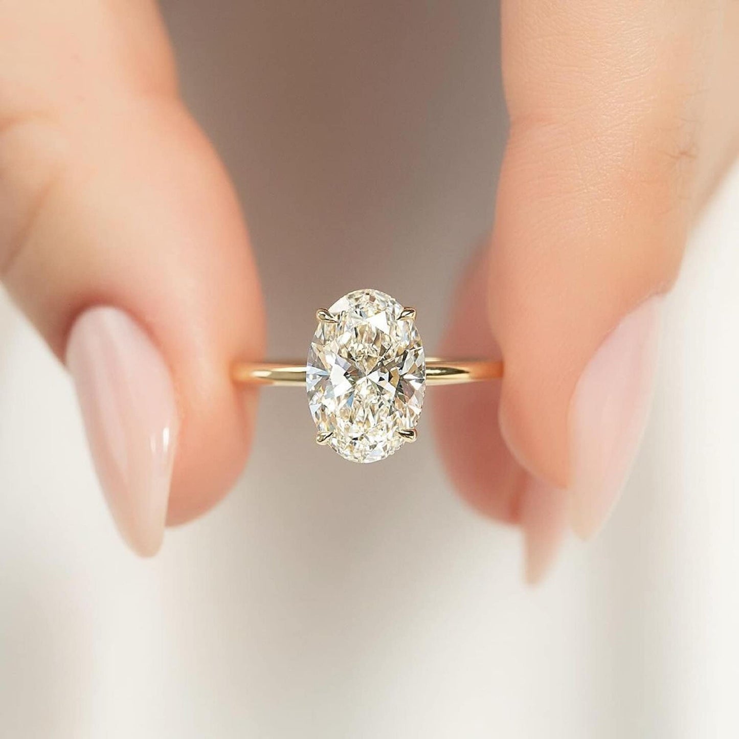 Gold Band Diamond Ring