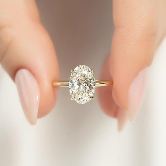 Gold Band Diamond Ring