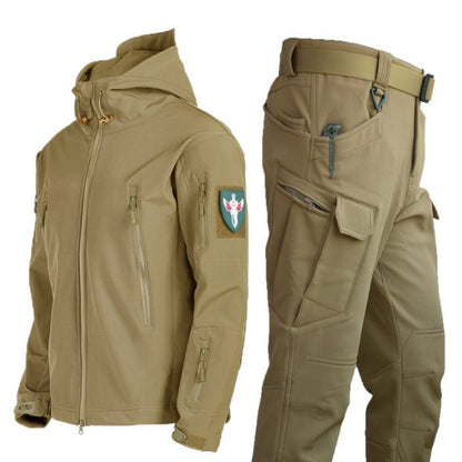 Hjalte | Waterdichte jas en broek voor heren – Tactische regenkleding voor buiten, ademend en duurzaam