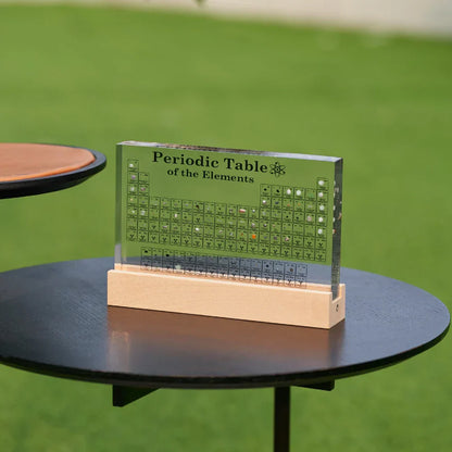 Illuminated Periodic Table with Real Elements - Elementa-Small-Nora Luxe