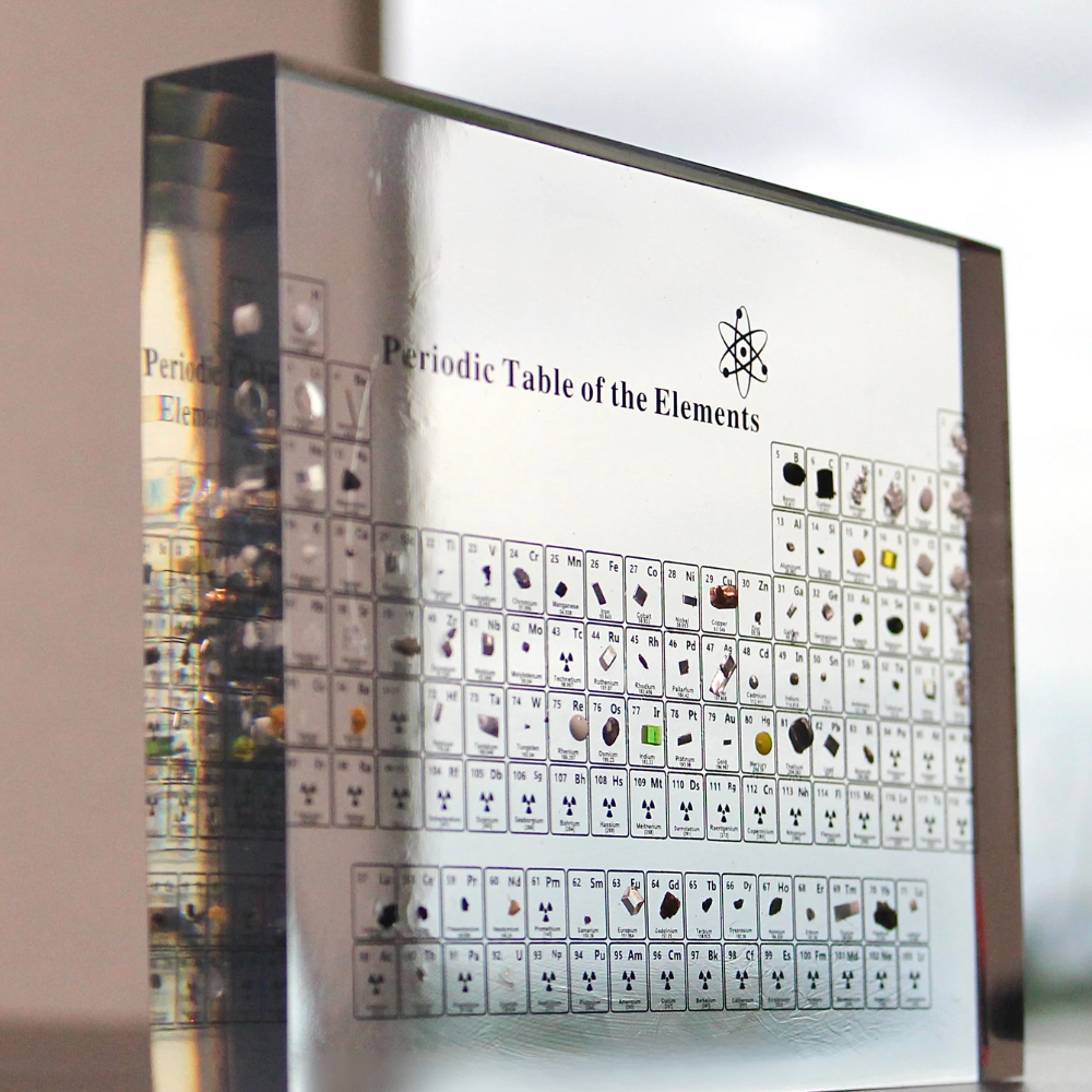 Illuminated Periodic Table with Real Elements - Elementa-Small-Nora Luxe