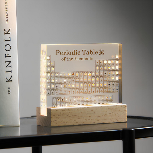 Illuminated Periodic Table with Real Elements - Elementa-Small-Nora Luxe