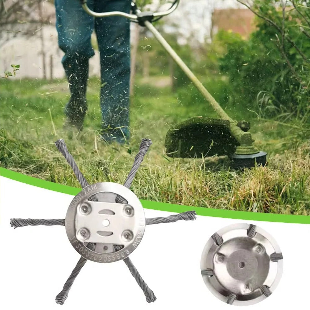 Heavy-Duty Steel Brush Head for Lithium Trimmers