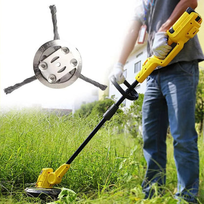 Heavy-Duty Steel Brush Head for Lithium Trimmers