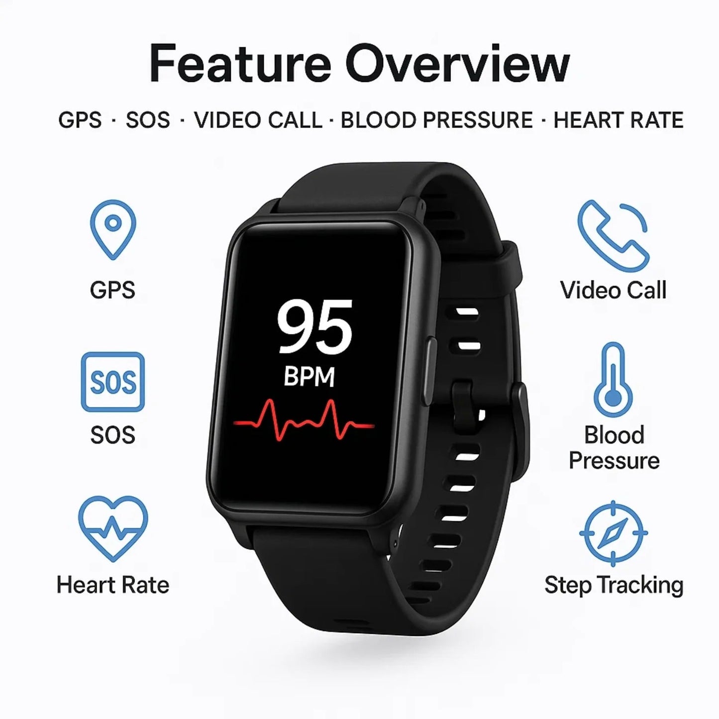 Smartwatch for Seniors with Fall Detection Feature