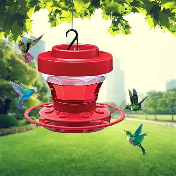 Vibrant 16oz Hummingbird Feeder with Ant Barrier & Leakproof Design