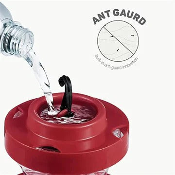 Vibrant 16oz Hummingbird Feeder with Ant Barrier & Leakproof Design