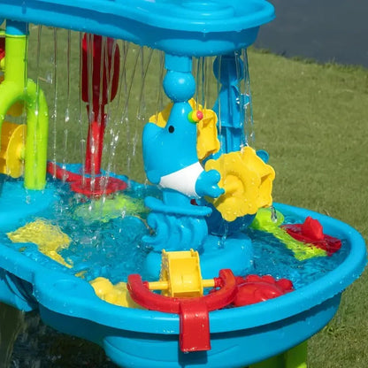 All-in-One Outdoor Play Table for Sand and Water Fun