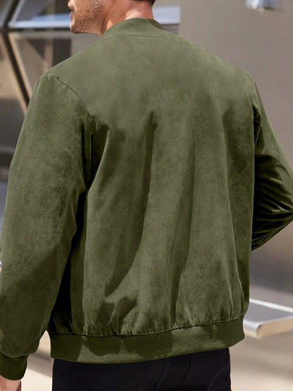 Kairos | Men’s Lightweight Casual Jacket Letvægtsjakke til Mænd med Lynlås | Sommerjakke til Forår og Efterår