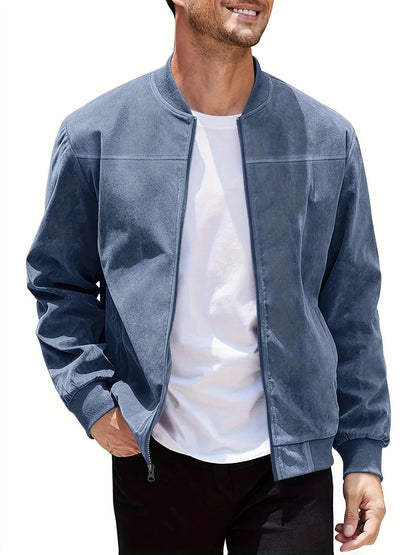 Kairos | Men’s Lightweight Casual Jacket Letvægtsjakke til Mænd med Lynlås | Sommerjakke til Forår og Efterår