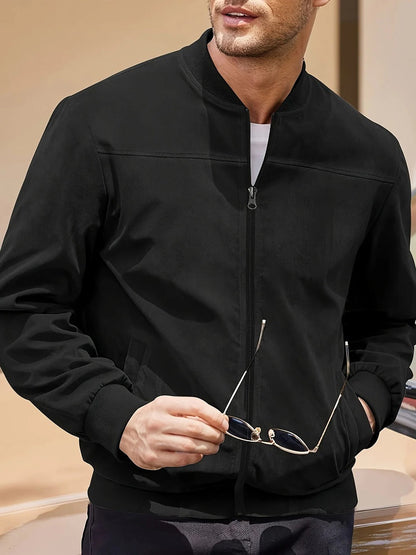 Kairos | Men’s Lightweight Casual Jacket Letvægtsjakke til Mænd med Lynlås | Sommerjakke til Forår og Efterår