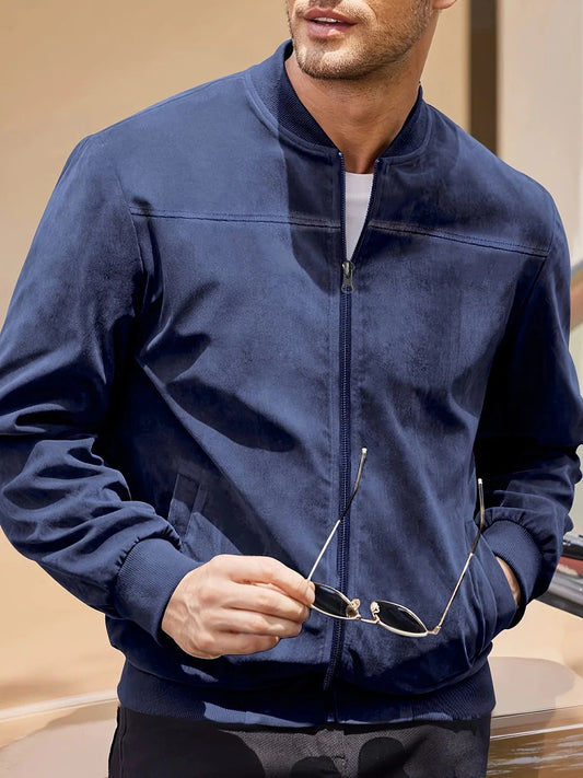 Kairos | Men’s Lightweight Casual Jacket Letvægtsjakke til Mænd med Lynlås | Sommerjakke til Forår og Efterår