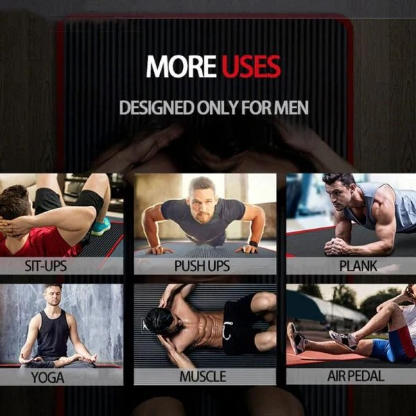 Hochwertige, Rutschfeste Fitnessmatte für Männer – Ideal für Zuhause und Fitnessstudio