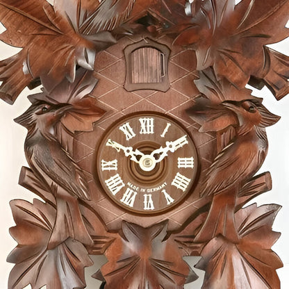 Elegant Cuckoo Timekeeper with Artistic Carvings