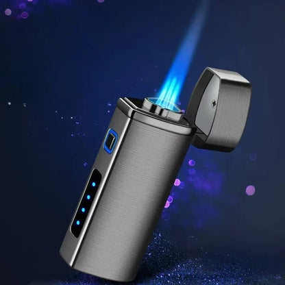 Rechargeable Metal Lighter with Triple Jet Flame Technology