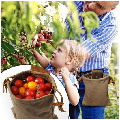 Foraging Pouch - Portable Belt-Mounted Foraging Bag for Outdoor Foraging & Nature Collection