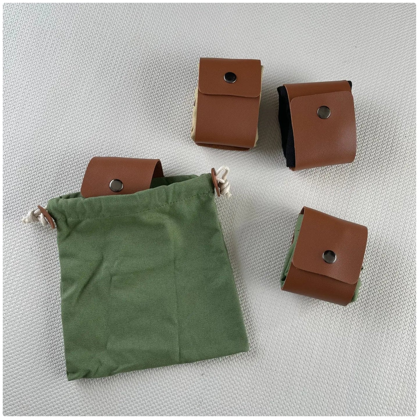 Foraging Pouch - Portable Belt-Mounted Foraging Bag for Outdoor Foraging & Nature Collection