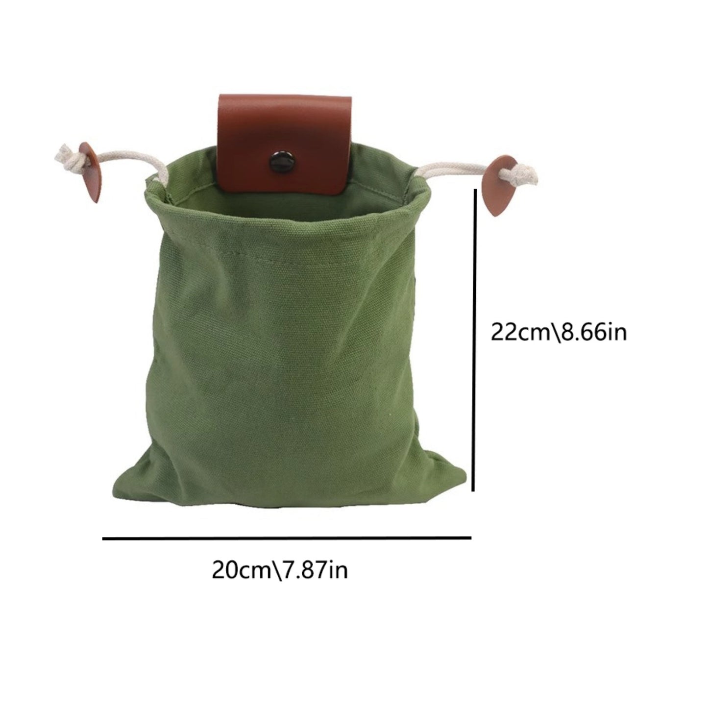 Foraging Pouch - Portable Belt-Mounted Foraging Bag for Outdoor Foraging & Nature Collection
