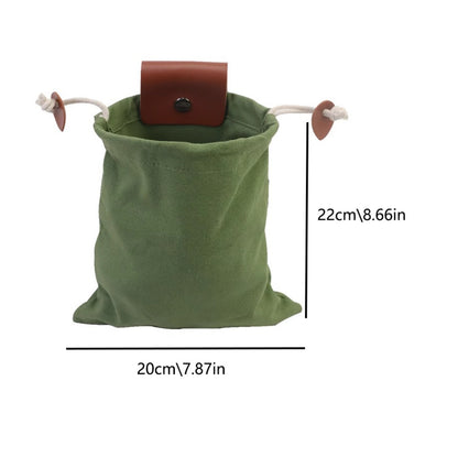 Foraging Pouch - Portable Belt-Mounted Foraging Bag for Outdoor Foraging & Nature Collection