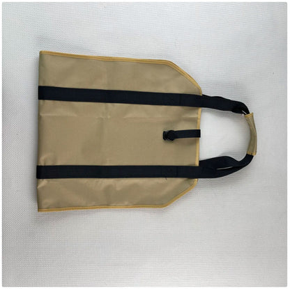 Heavy-Duty Firewood Carrier Bag - Waterproof Canvas Log Tote for Camping & Fireplace