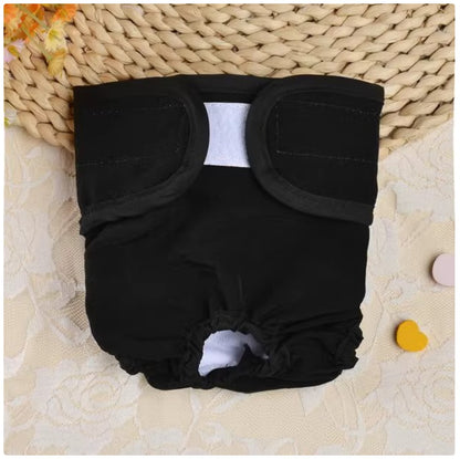 Female Dog Sanitary Pants - Washable Reusable Dog Diapers for Heat Cycle & Incontinence