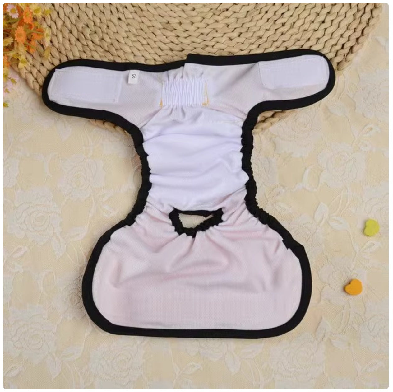 Female Dog Sanitary Pants - Washable Reusable Dog Diapers for Heat Cycle & Incontinence